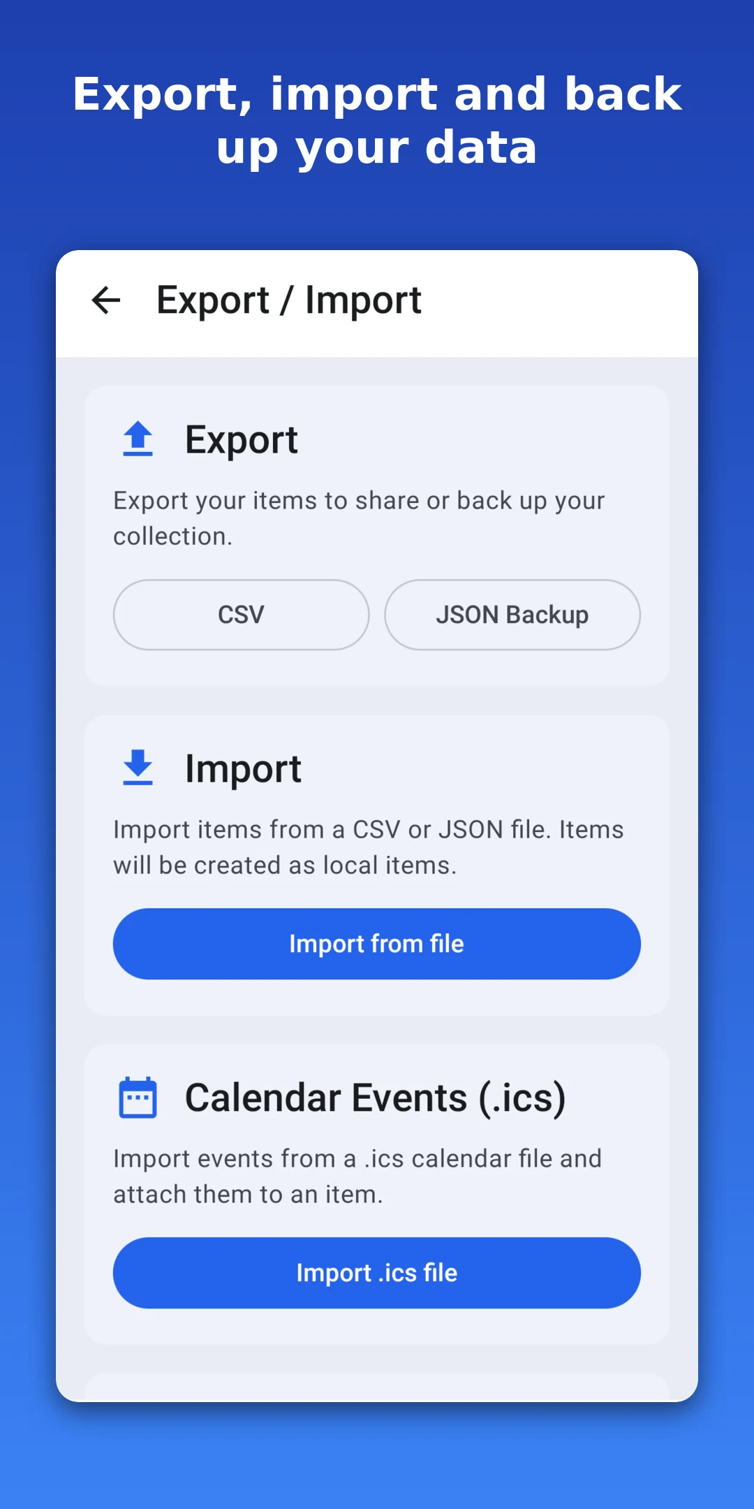 CoT: Home Inventory screenshot